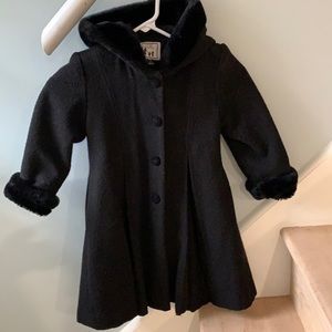 Black Dress Coat Girls 3T